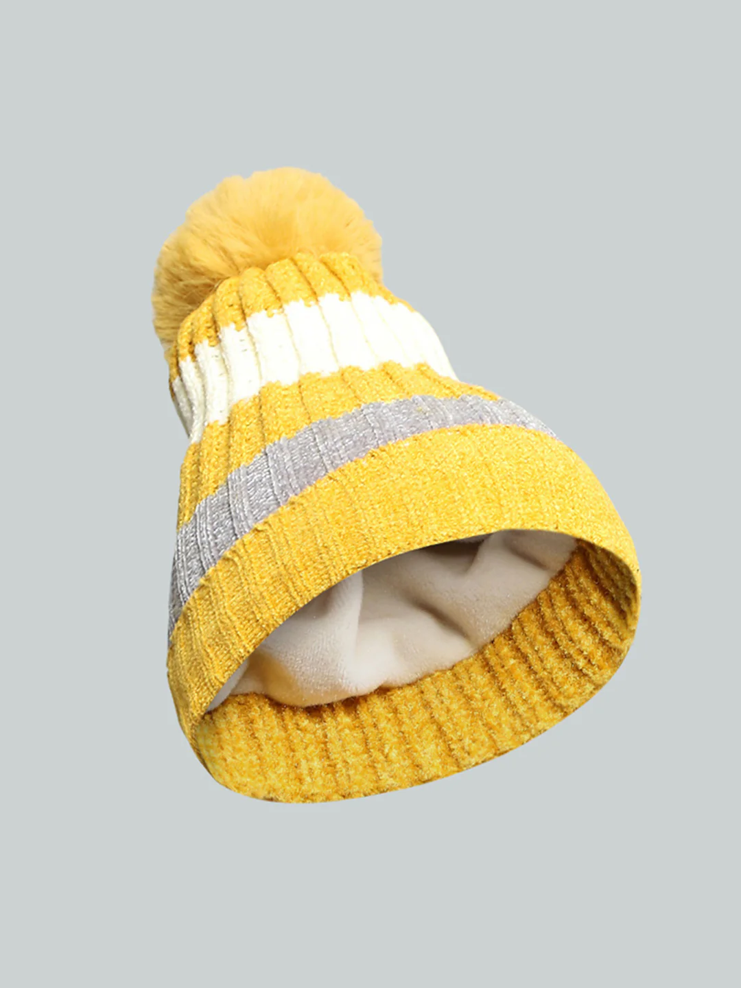 Kids Yellow Self Design Cap - Image 2