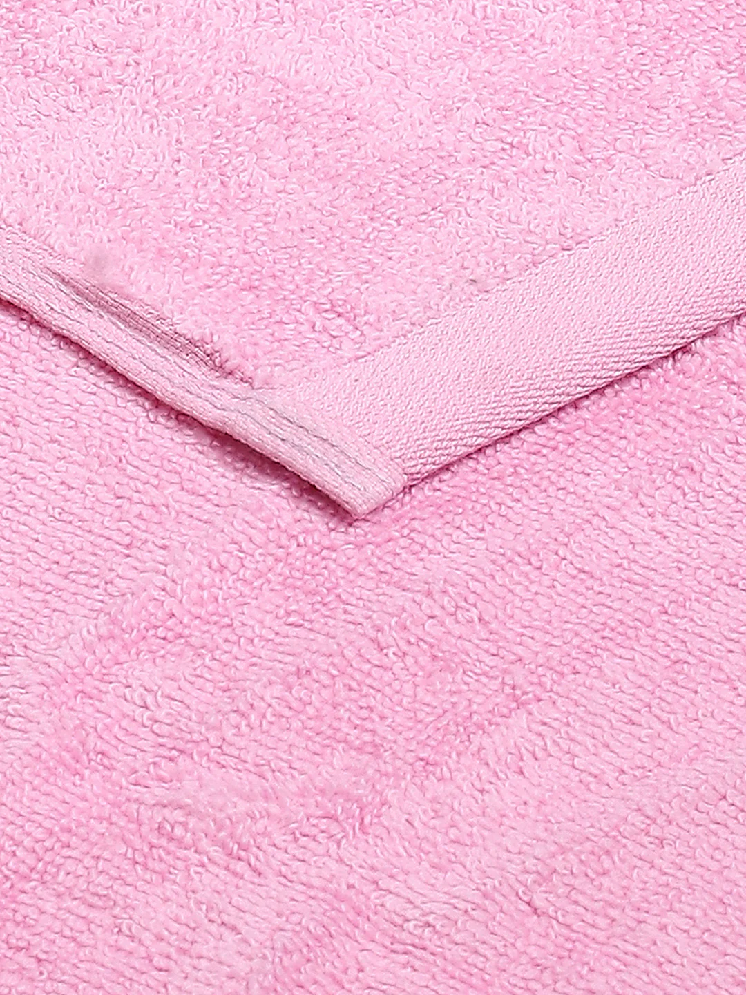 Light Pink Cotton Solid 350 GSM Hand Towel (Pack of 2) - Image 4
