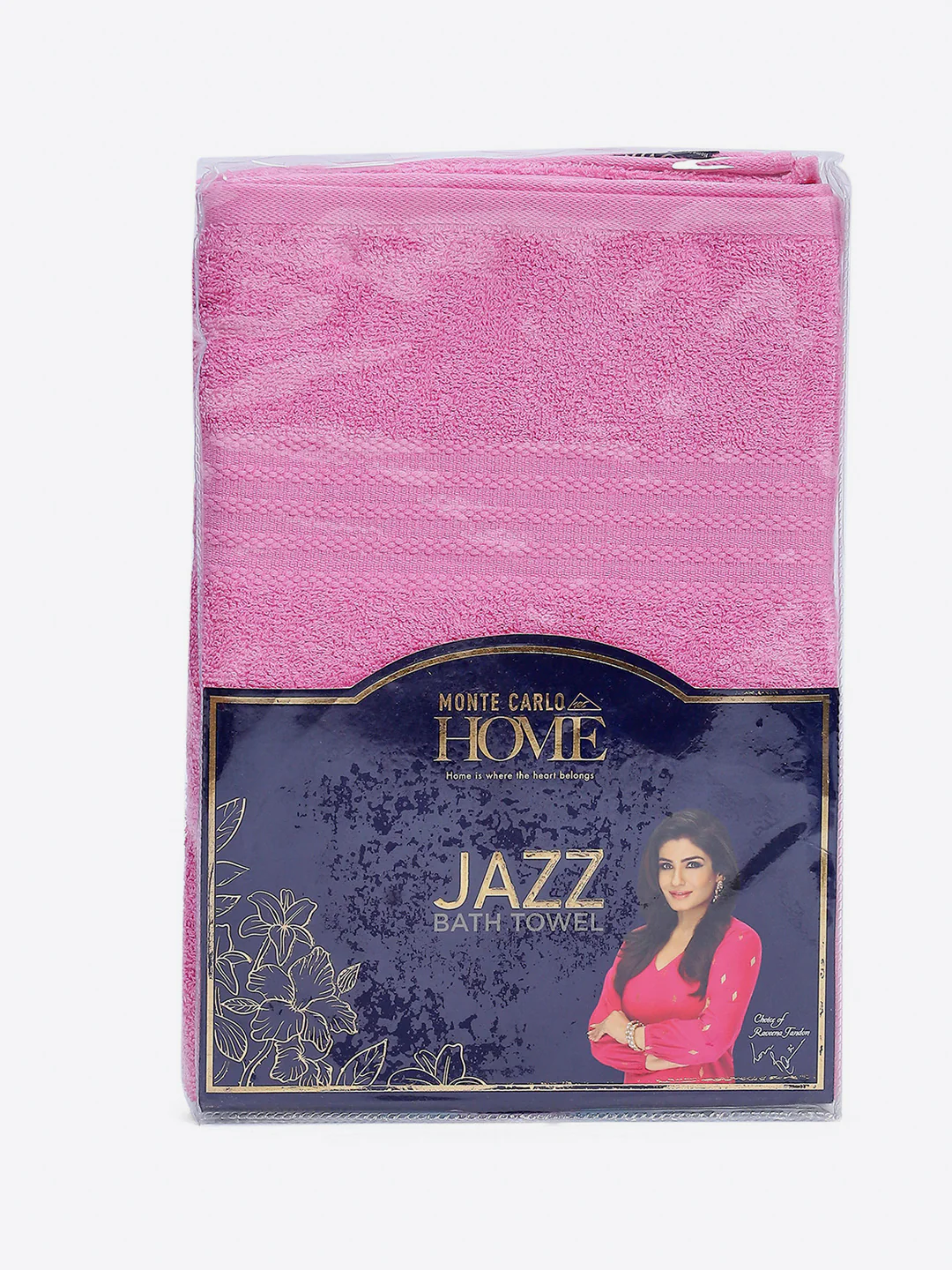 Light Pink Cotton Solid 400 GSM Bath Towel (Jazz) - Image 5