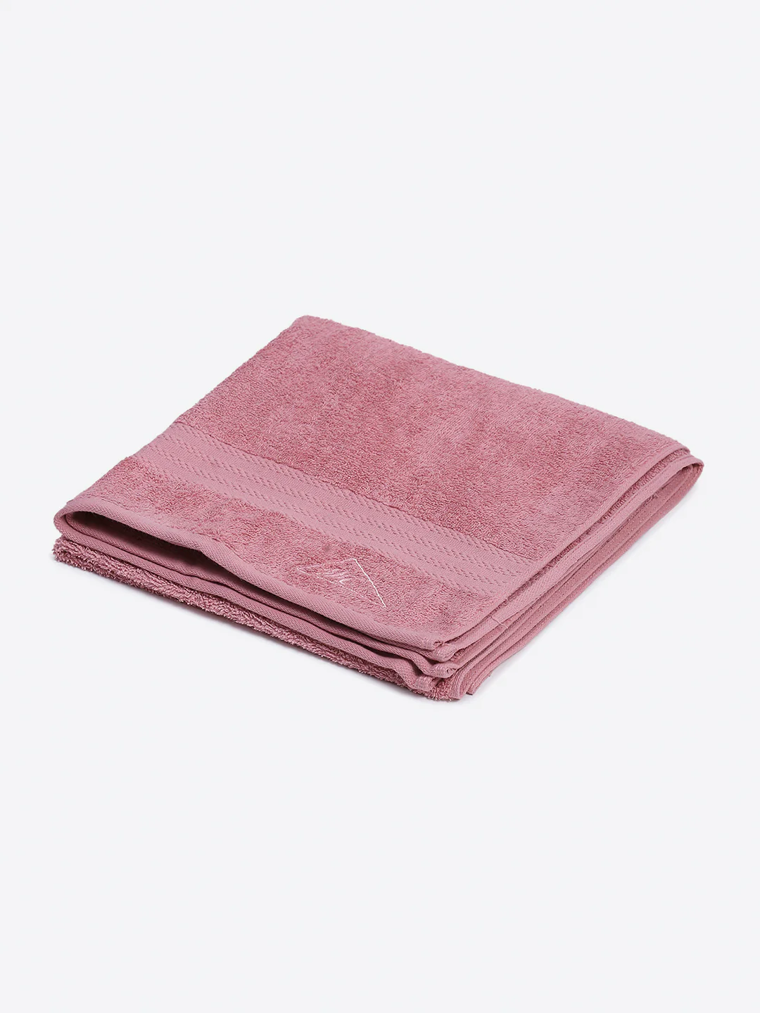 Light Pink Cotton Solid 400 GSM Bath Towel (Jazz) - Image 2