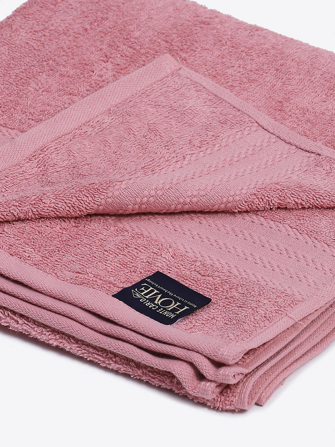 Light Pink Cotton Solid 400 GSM Bath Towel (Jazz) - Image 3