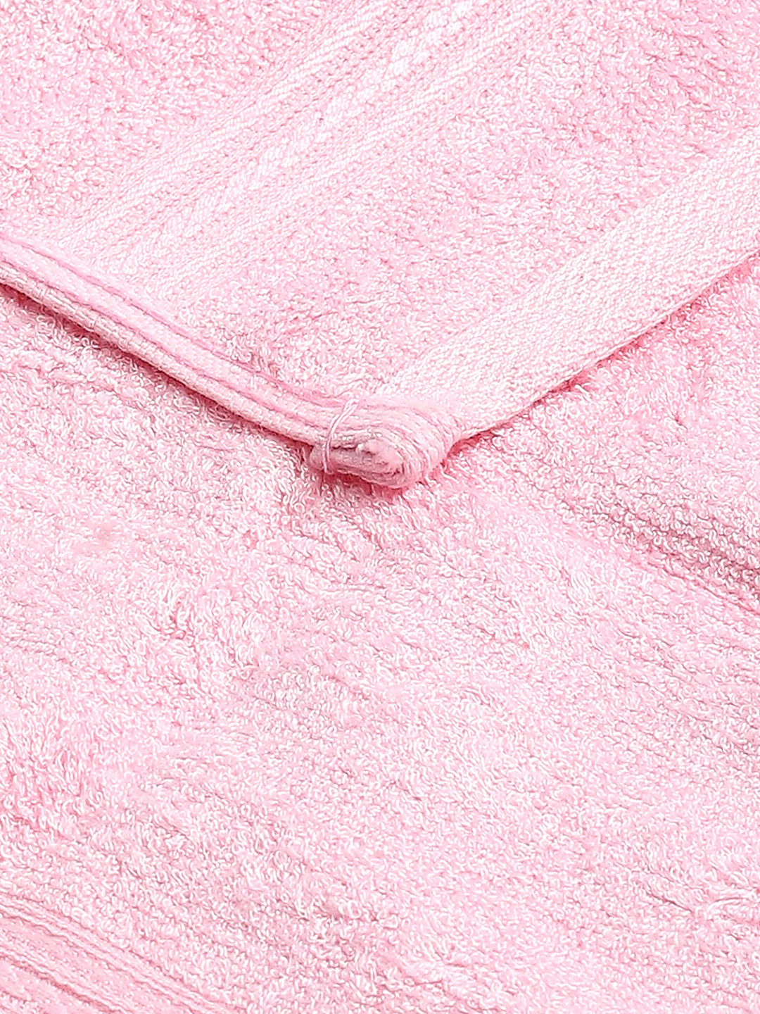 Light Pink Cotton Solid 600 GSM Face Towel (Pack of 4) - Image 4