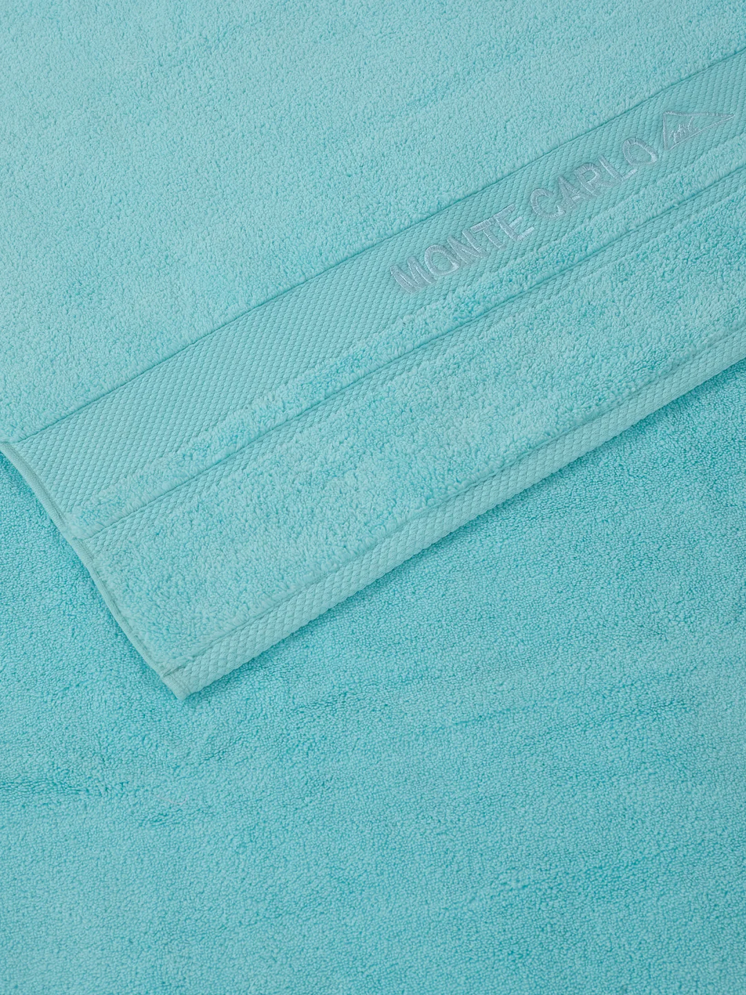 Luxury Aqua Blue 100% Cotton Solid 625 GSM Bath Towel Eusapia 1 Pc Box Pack - Image 6