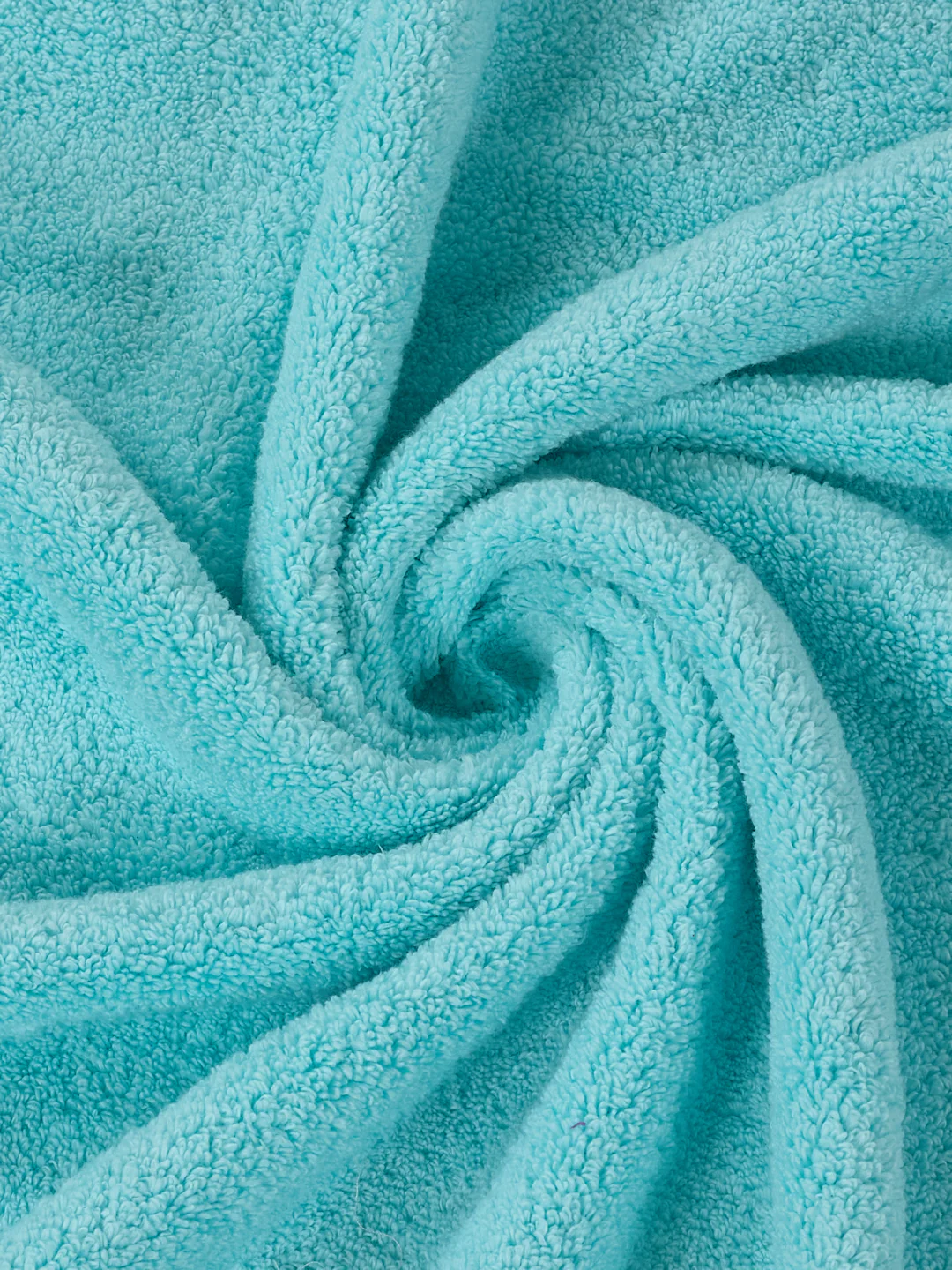Luxury Aqua Blue 100% Cotton Solid 625 GSM Bath Towel Eusapia 1 Pc Box Pack - Image 7