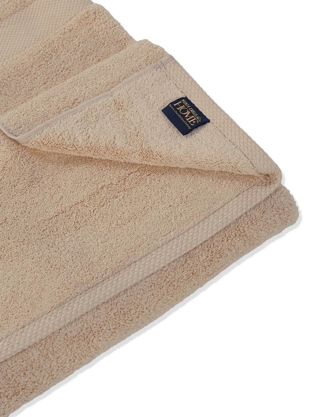 Luxury Beige 100% Cotton Solid 625 GSM Bath Towel Eusapia 1 Pc Box Pack - Image 5