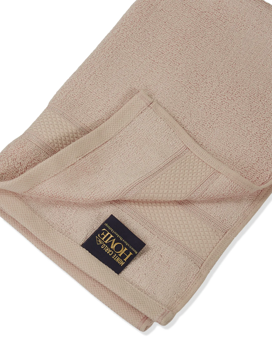 Luxury Beige Bamboo Cotton Solid 600 GSM Hand Towel Eco Bamboo 2 Pc Set Pvc Pack - Image 8