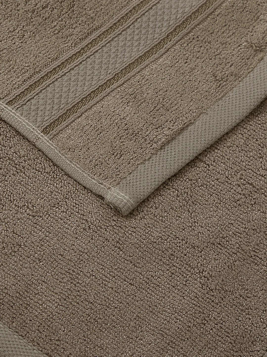 Luxury Brown Solid 600 GSM Face Towel 4 Pc Set (Eco Bamboo Collection) - Image 6