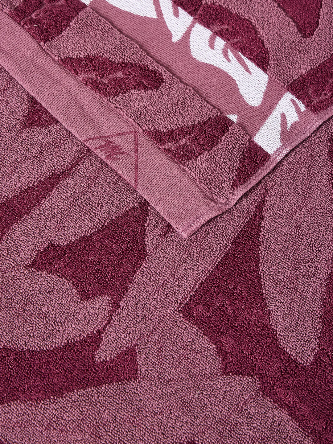 Luxury Burgundy Bamboo Cotton Self Design 630 GSM Bath Towel Eco Bamboo Bliss 1 Pc Box Pack - Image 6