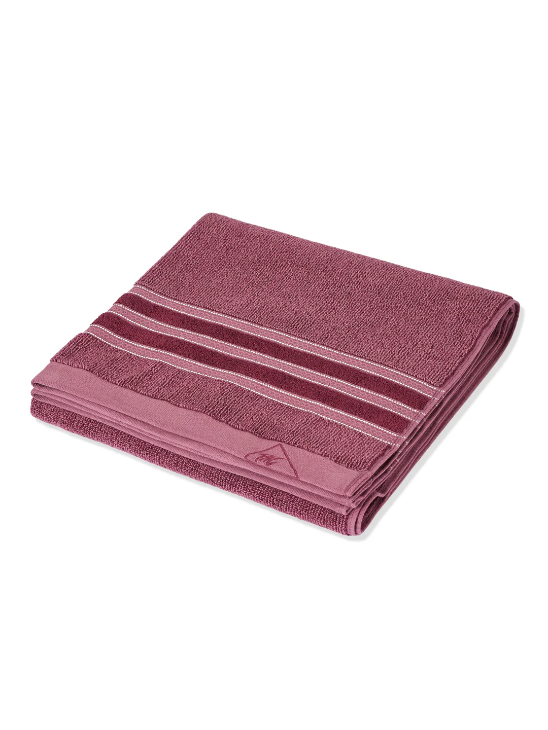 Luxury Burgundy Bamboo Cotton Self Design 630 GSM Bath Towel Eco Bamboo Bliss 1 Pc Pvc - Image 4