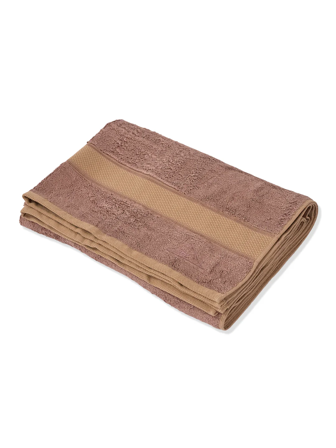 Luxury Camel Brown Bamboo Cotton Solid 600 GSM Bath Towel Eco Bamboo 1 Pc Pvc Pack - Image 4