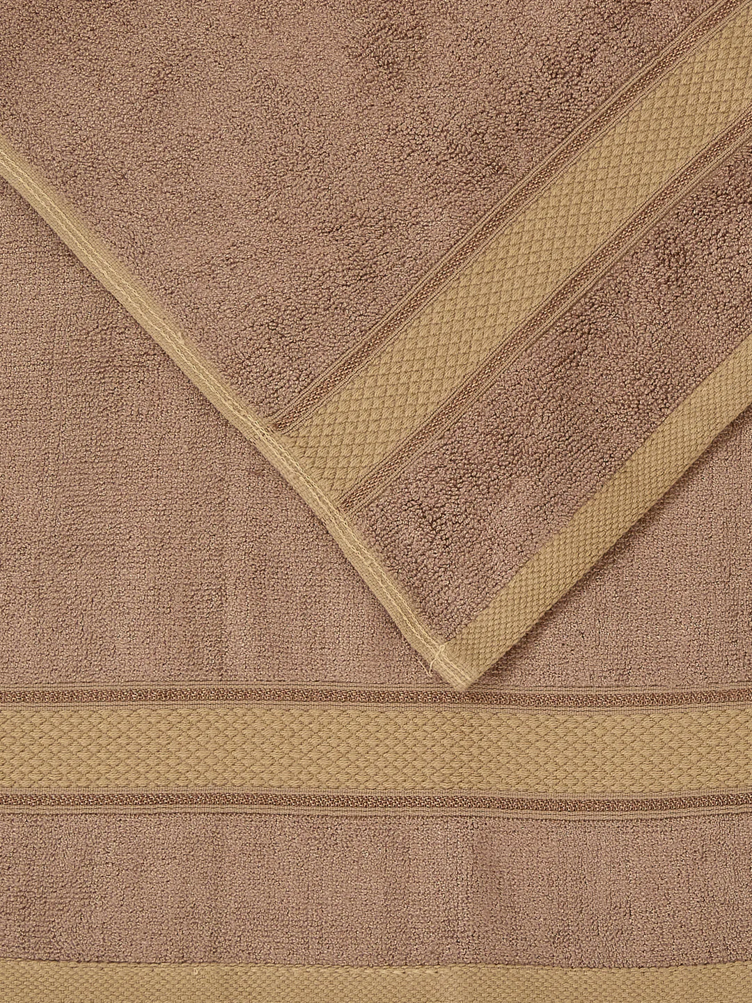 Luxury Camel Brown Bamboo Cotton Solid 600 GSM Hand Towel Eco Bamboo 2 Pc Set Pvc Pack - Image 9