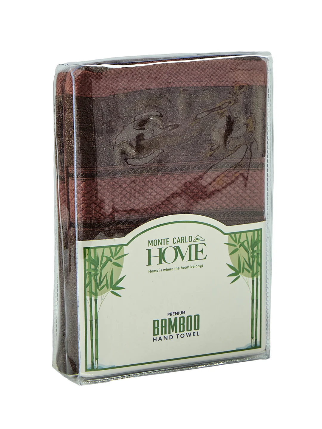 Luxury Dark Brown Bamboo Cotton Solid 600 GSM Hand Towel Eco Bamboo 2 Pc Set Pvc Pack - Image 11