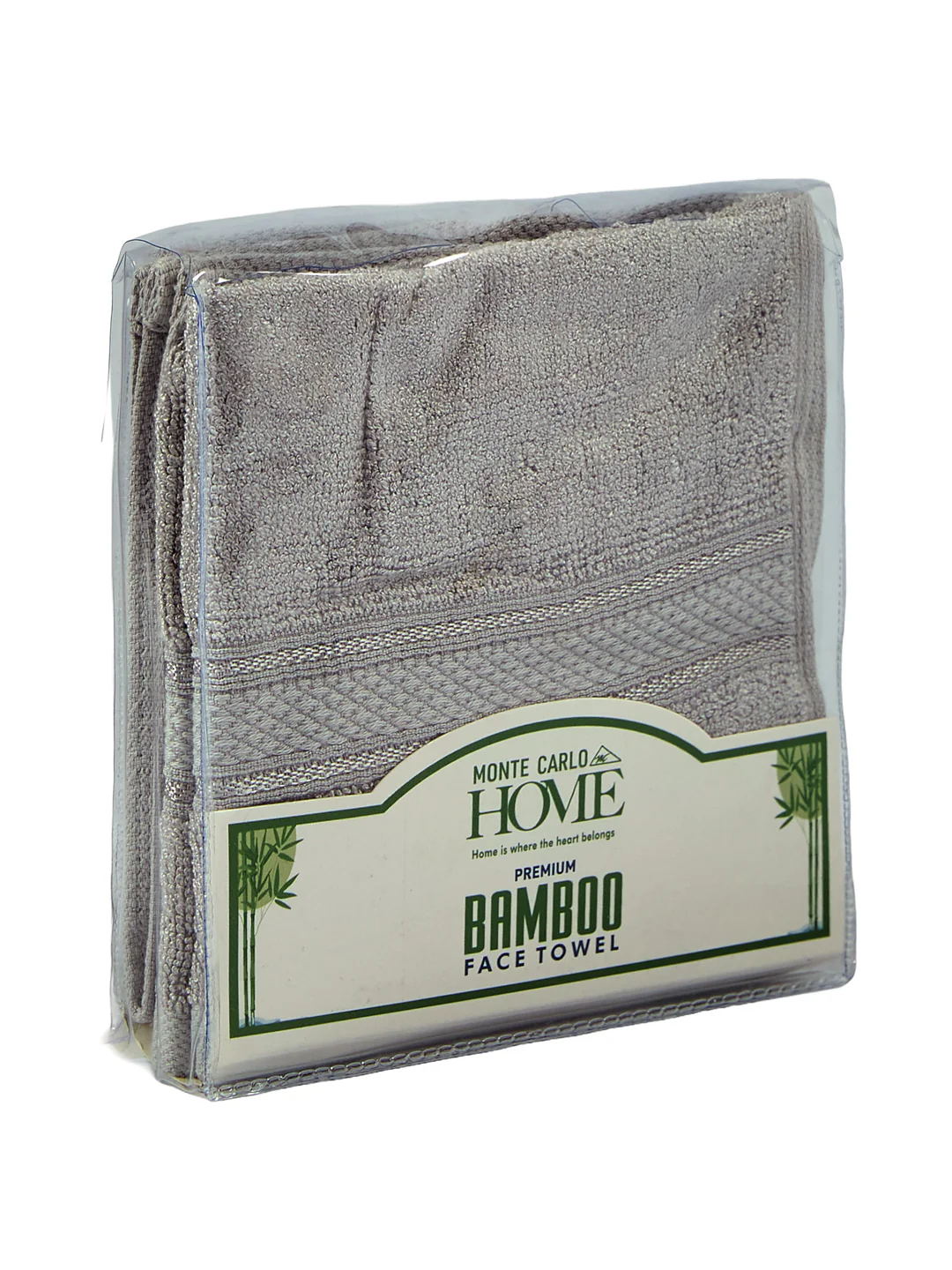 Luxury Grey Solid 600 GSM Face Towel 4 Pc Set (Eco Bamboo Collection) - Image 8