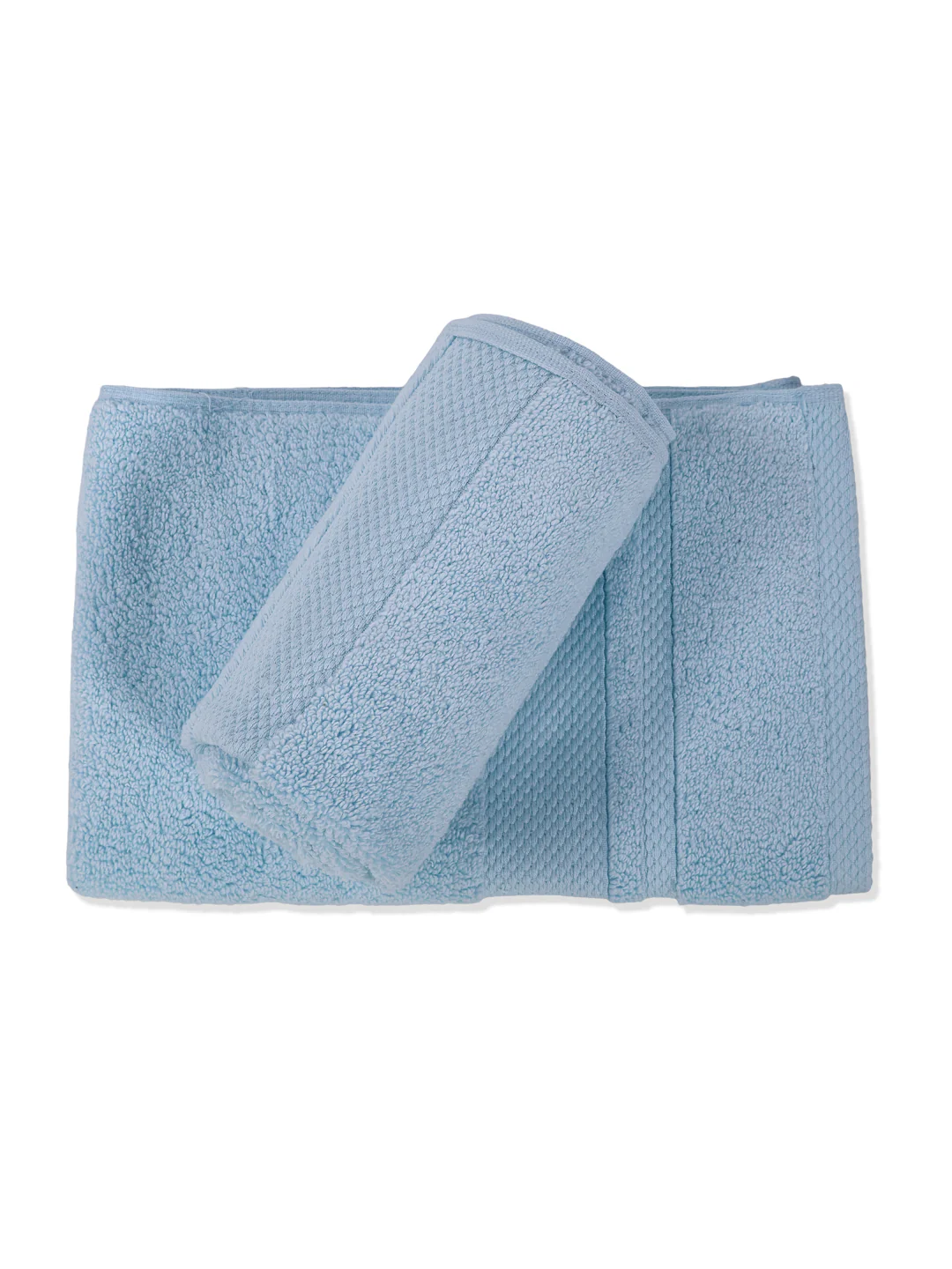 Luxury Light Blue 100% Cotton Solid 625 GSM Hand Towel Eusapia 2 Pc Set Box Pack - Image 4
