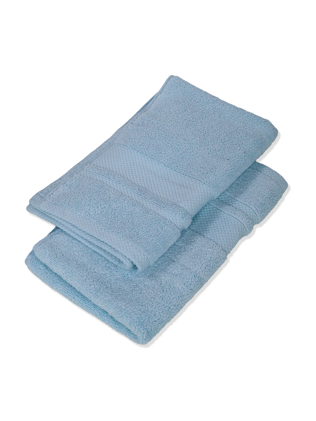 Luxury Light Blue 100% Cotton Solid 625 GSM Hand Towel Eusapia 2 Pc Set Box Pack - Image 6