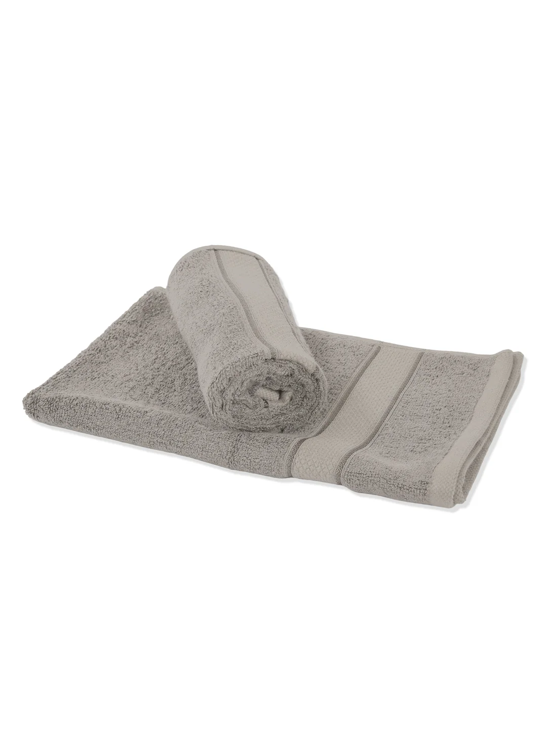 Luxury Light Grey 100% Cotton Solid 625 GSM Hand Towel Eusapia 2 Pc Set Box Pack - Image 5