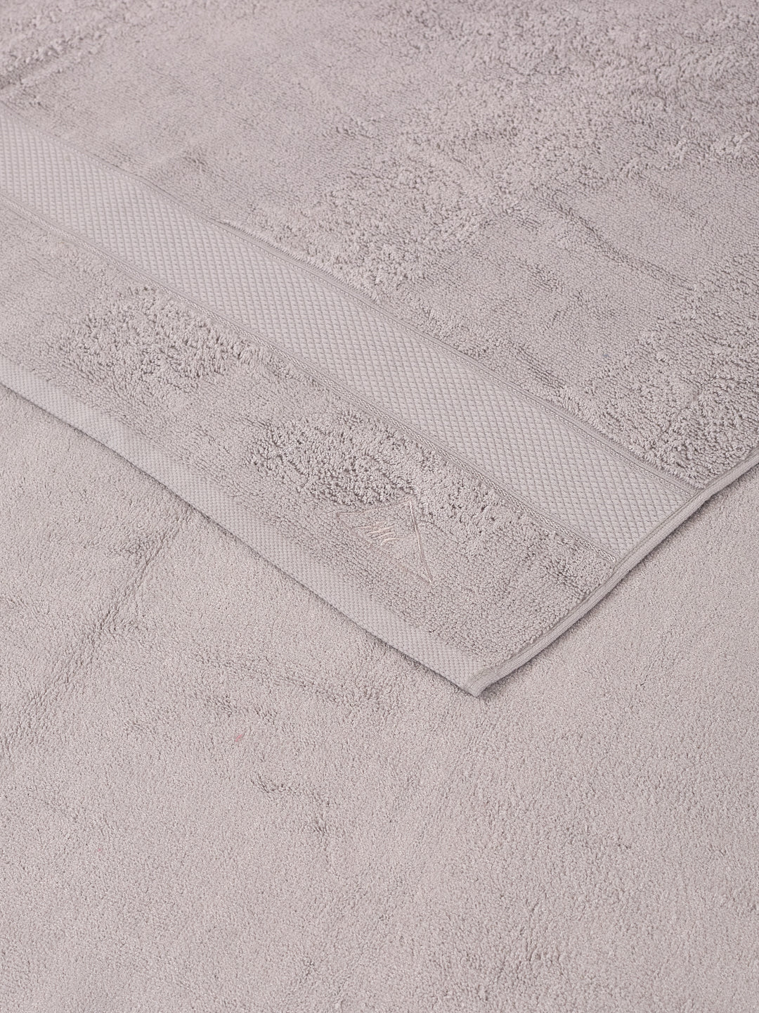 Luxury Light Grey Bamboo Cotton Solid 600 GSM Bath Towel Eco Bamboo 1 Pc Pvc Pack - Image 6