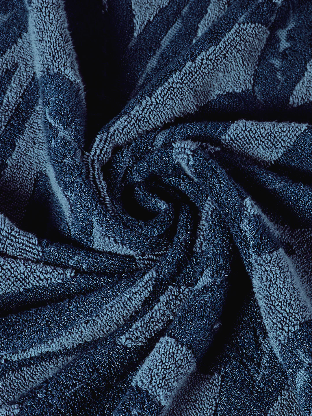 Luxury Navy Blue Bamboo Cotton Self Design 630 GSM Bath Towel Eco Bamboo Bliss 1 Pc Box Pack - Image 7