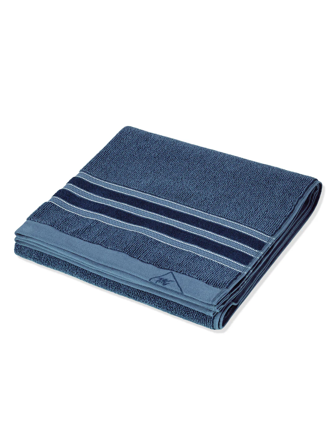 Luxury Navy Blue Bamboo Cotton Self Design 630 GSM Bath Towel Eco Bamboo Bliss 1 Pc Box Pack - Image 4