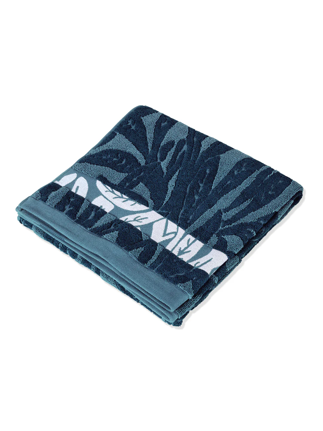 Luxury Navy Blue Bamboo Cotton Self Design 630 GSM Bath Towel Eco Bamboo Bliss 1 Pc Pvc - Image 4