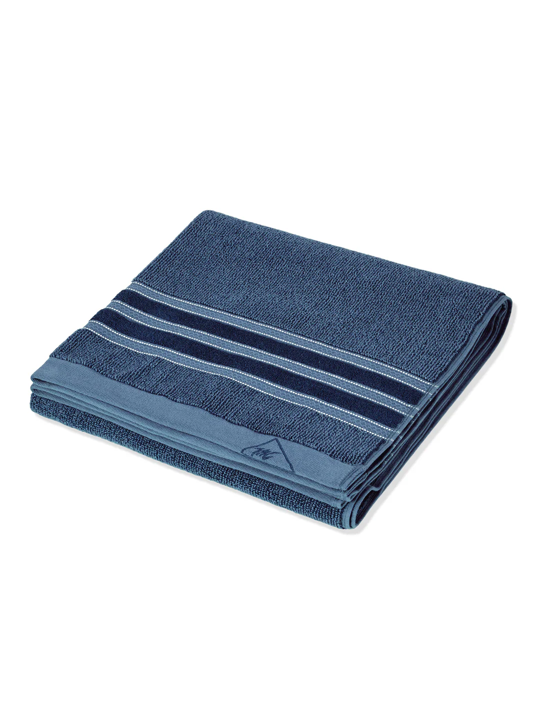 Luxury Navy Blue Bamboo Cotton Self Design 630 GSM Bath Towel Eco Bamboo Bliss 1 Pc Pvc - Image 4