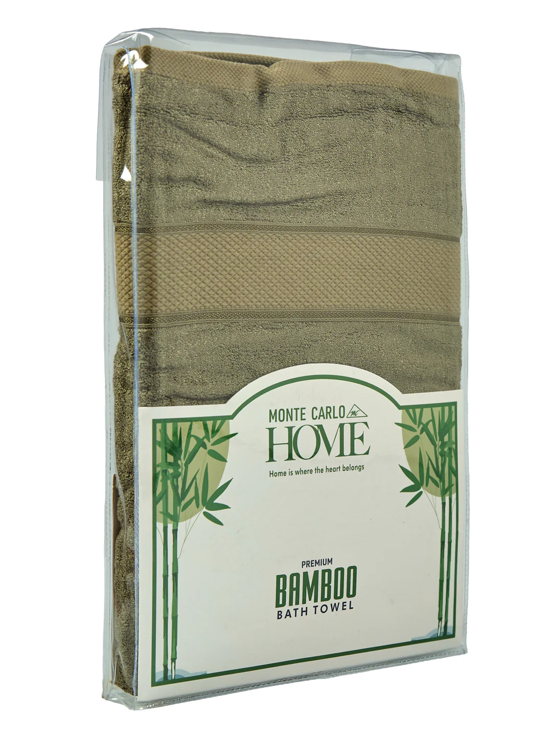 Luxury Olive Bamboo Cotton Solid 600 GSM Bath Towel Eco Bamboo 1 Pc Pvc Pack - Image 9