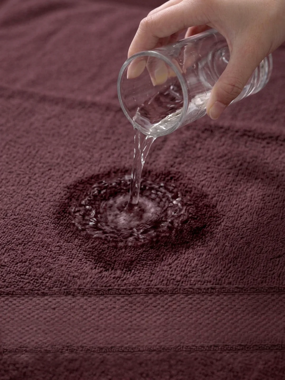 Luxury Rose Brown Bamboo Cotton Solid 600 GSM Hand Towel Eco Bamboo 2 Pc Set Pvc Pack - Image 3