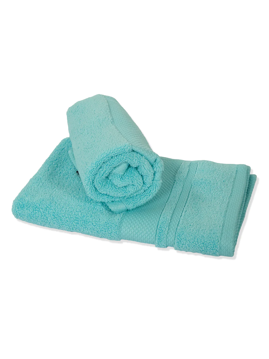 Luxury Sea Green 100% Cotton Solid 625 GSM Hand Towel Eusapia 2 Pc Set Box Pack - Image 5