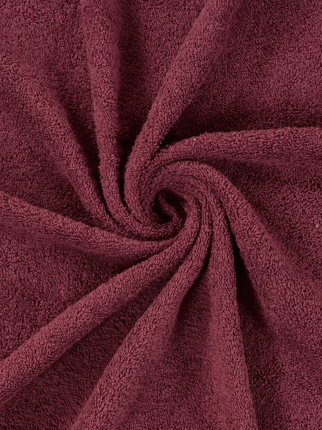 Maroon 100% Cotton Solid 380 GSM Bath Towel Jazz 4 Pc Set Gifting Box Pack - Image 9