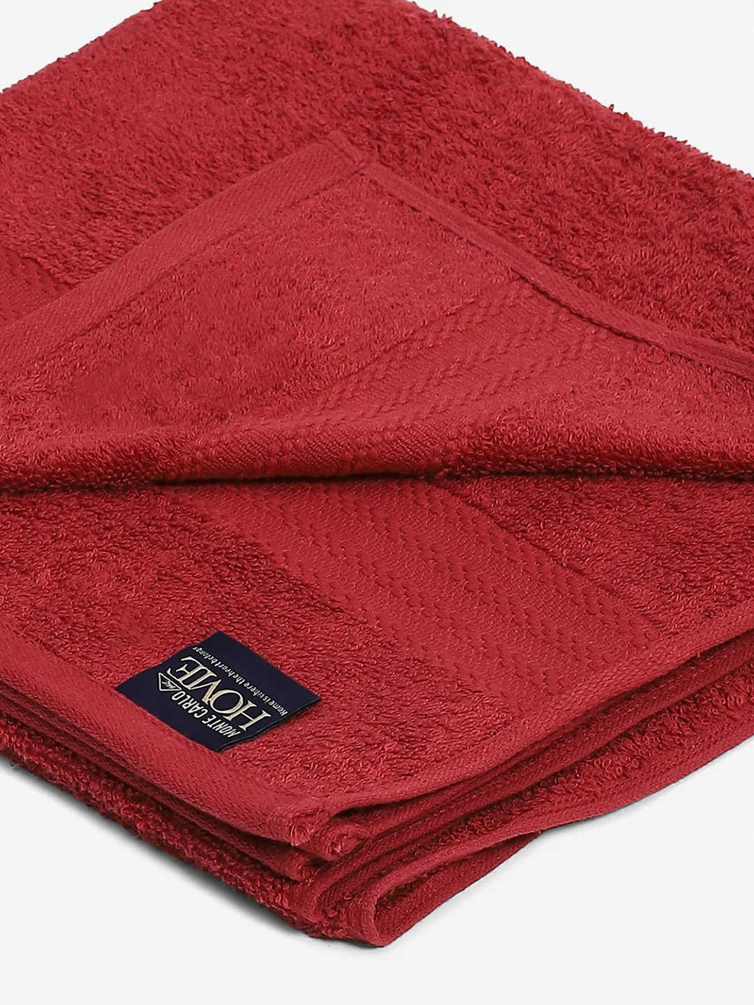Maroon Cotton Solid 400 GSM Bath Towel (Jazz) - Image 3