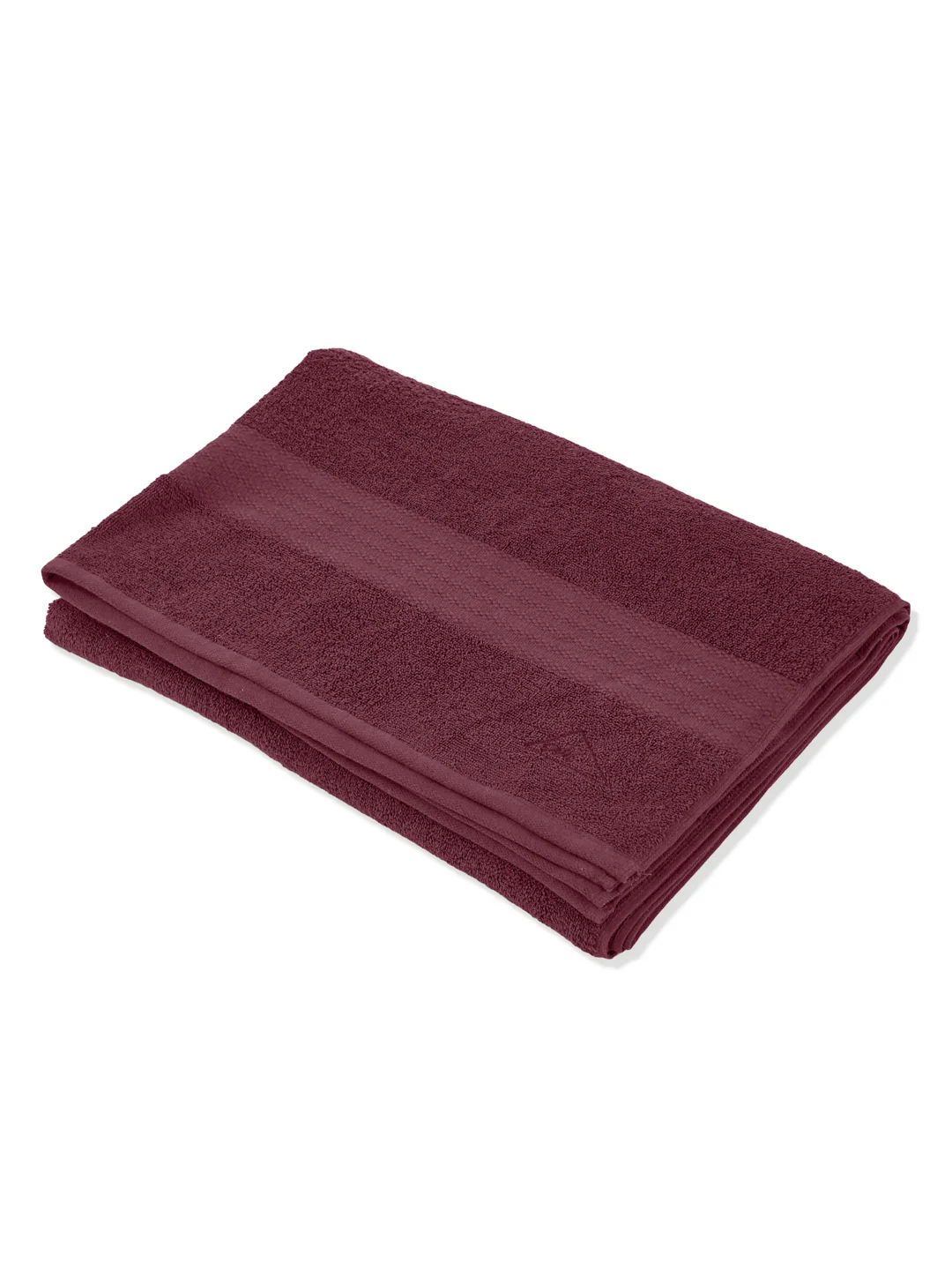 Maroon Pure Cotton Solid 380 GSM Car Towel 1 Piece (Jazz Collection) - Image 3