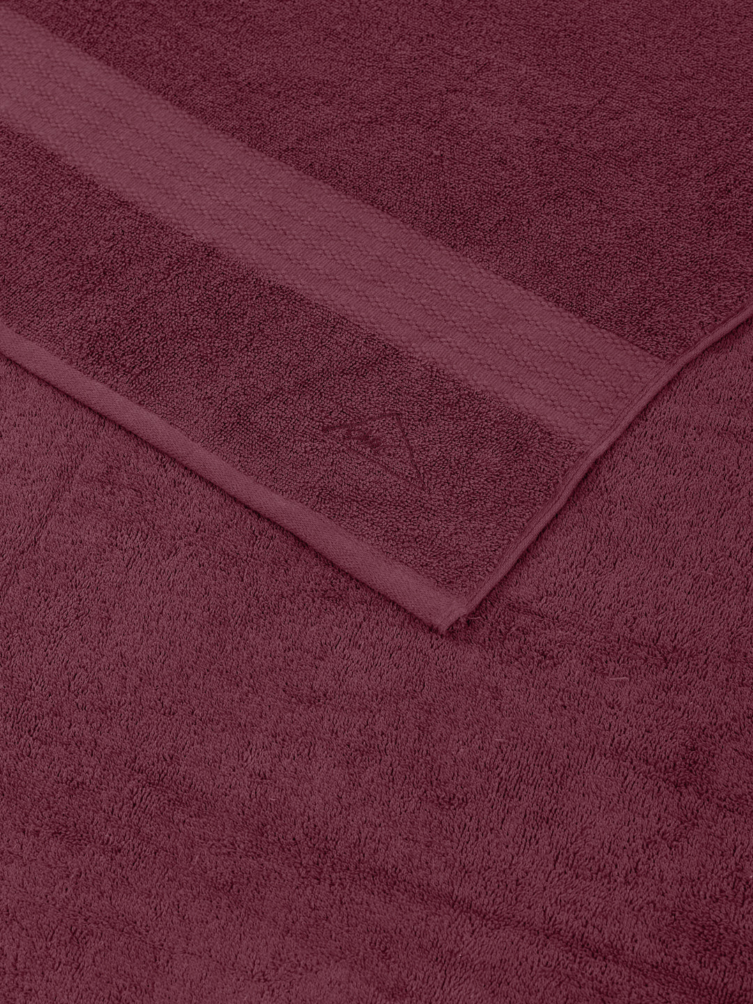 Maroon Pure Cotton Solid 380 GSM Car Towel 1 Piece (Jazz Collection) - Image 5