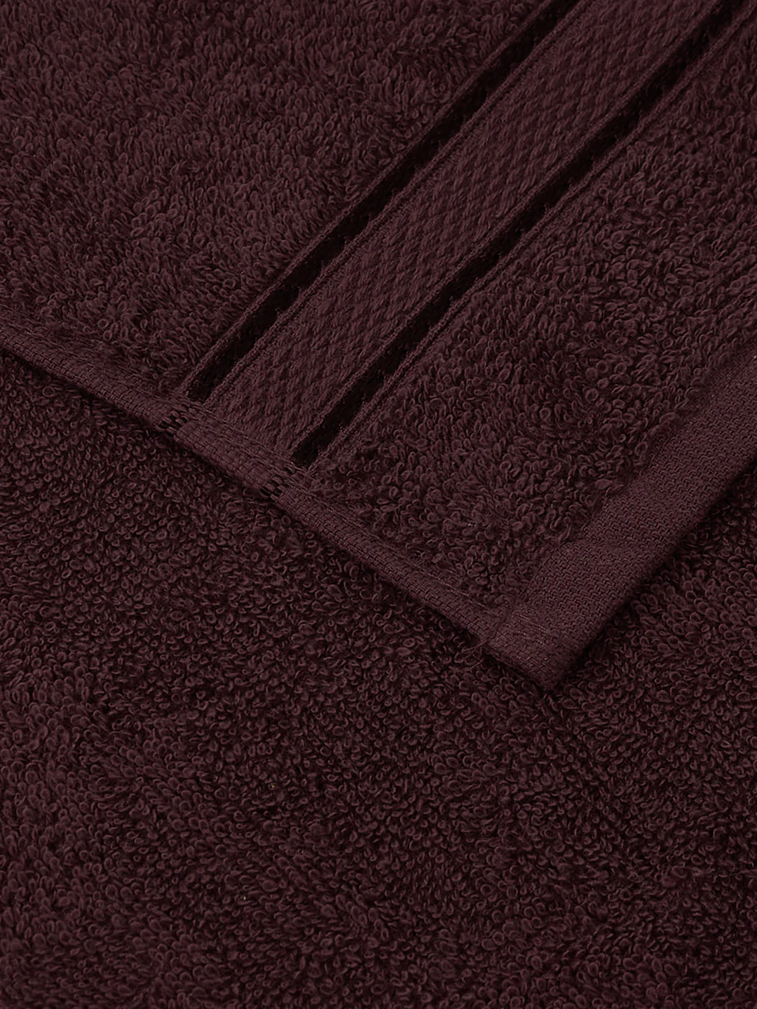 Maroon Pure Cotton Solid 400 GSM Face Towel 4 Pc Set (Jasper Collection) - Image 6