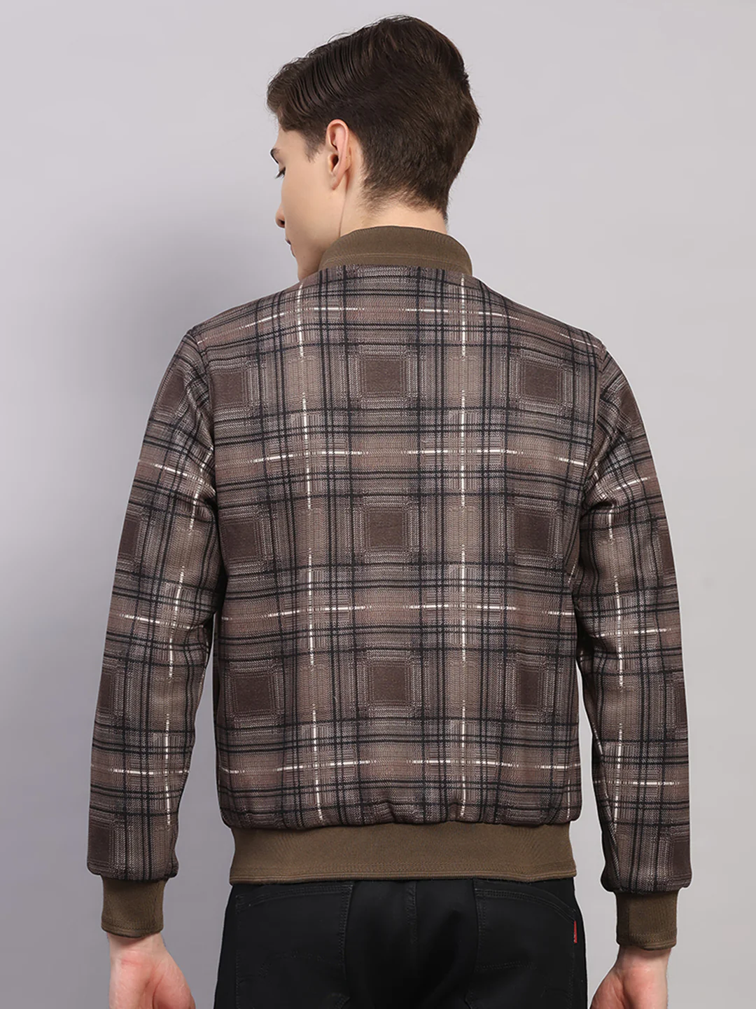 Luxuria Men Beige Solid Collar Full Sleeve Jacket - Image 9