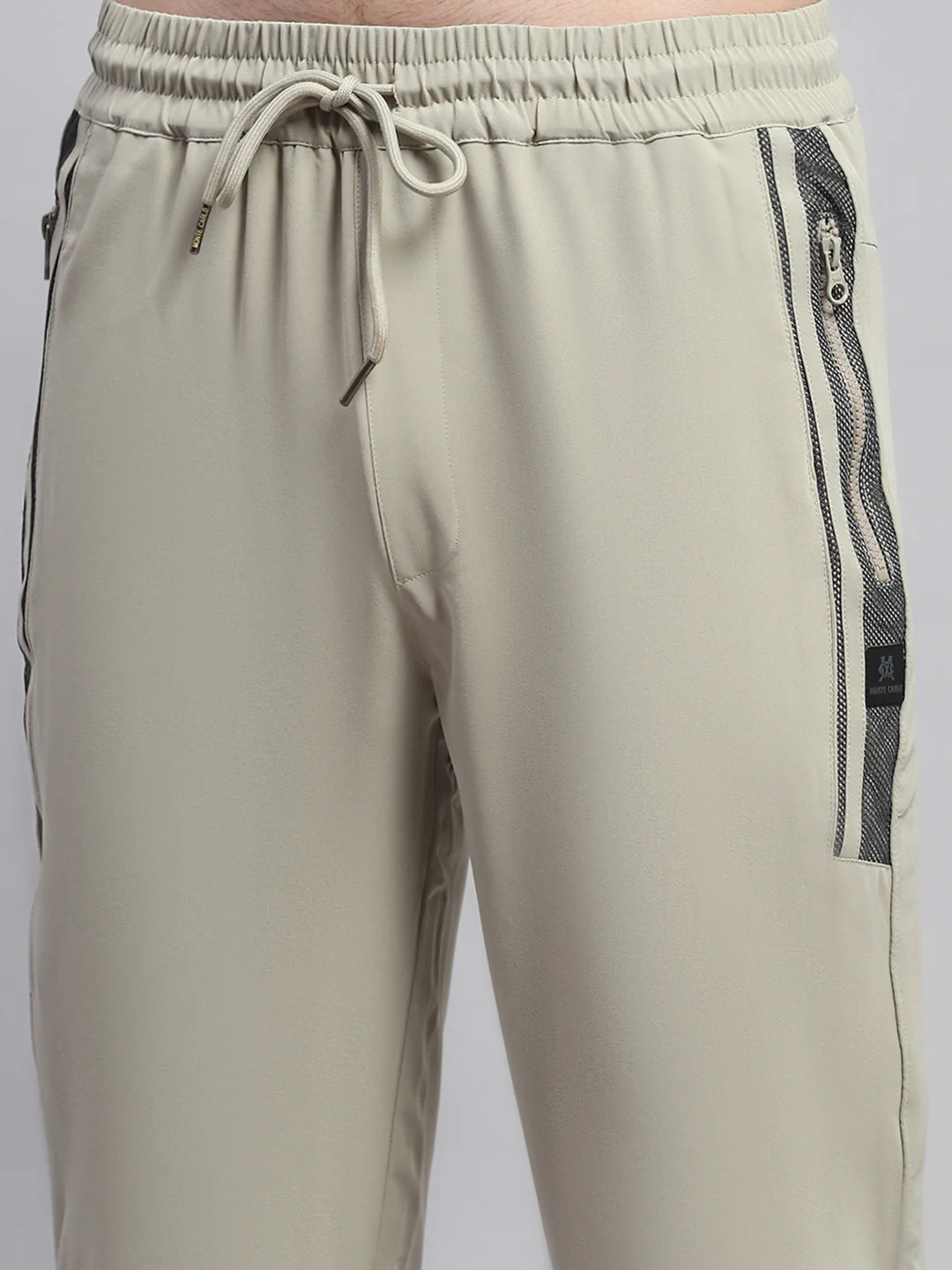 Men Beige Solid Regular Fit Lower - Image 6