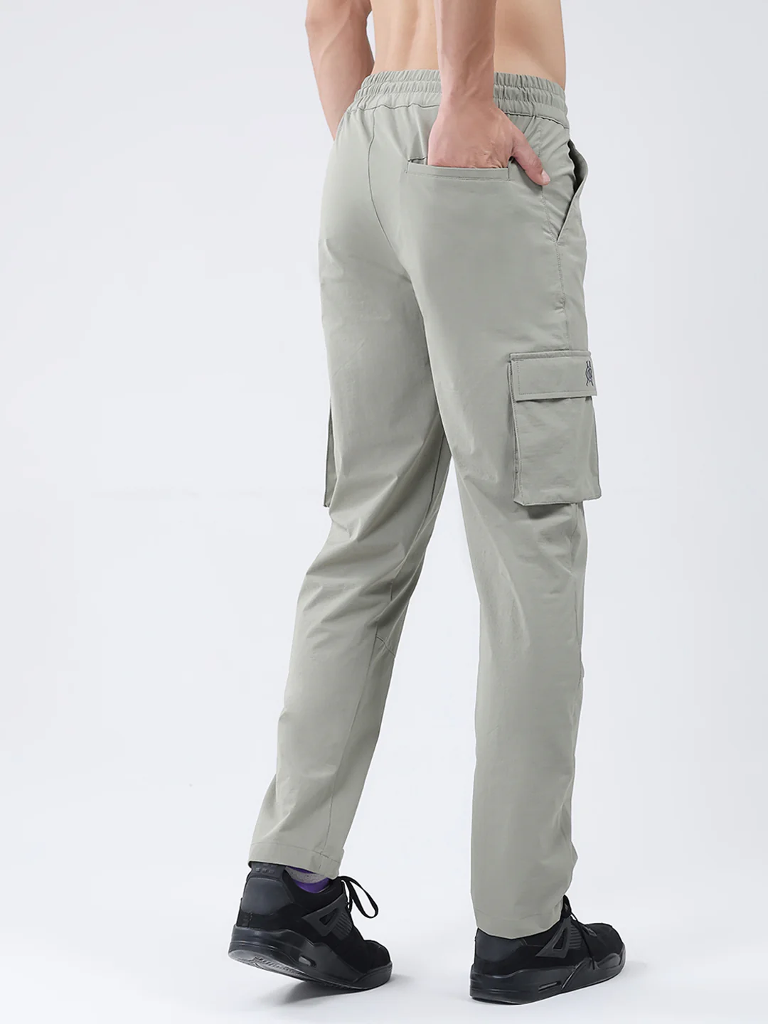 Men Beige Solid Regular Fit Winter Lower - Image 5