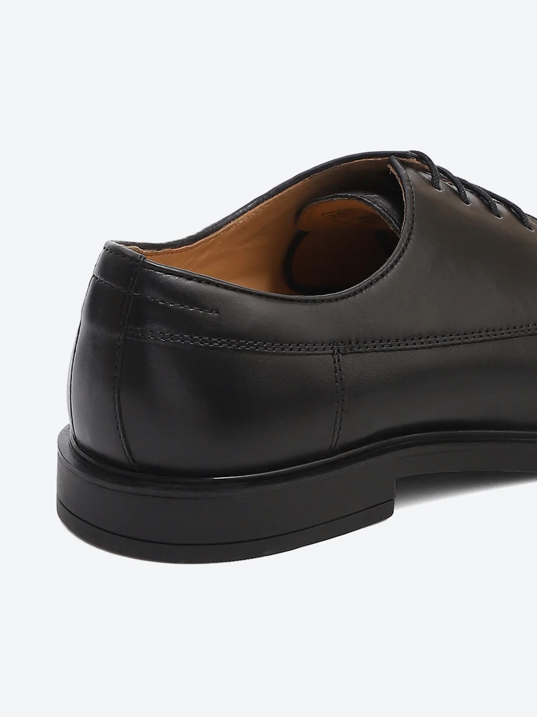 Men Black Lace Up Genuine Leather Formal Derby - Image 9