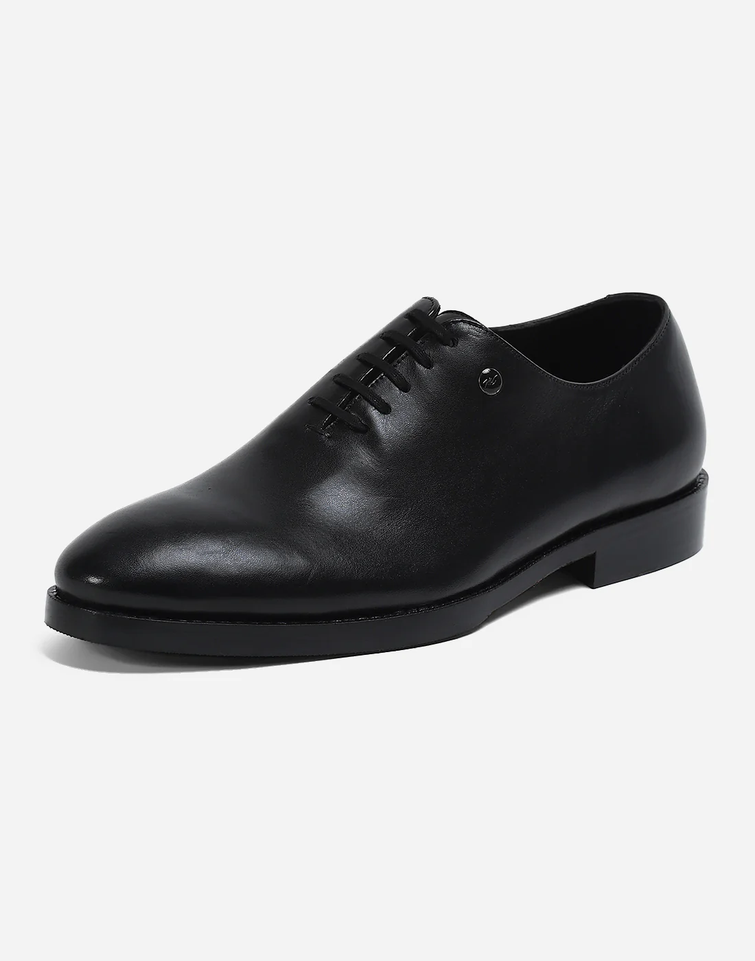 Men Black Lace Up Genuine Leather Formal Oxfords - Image 3