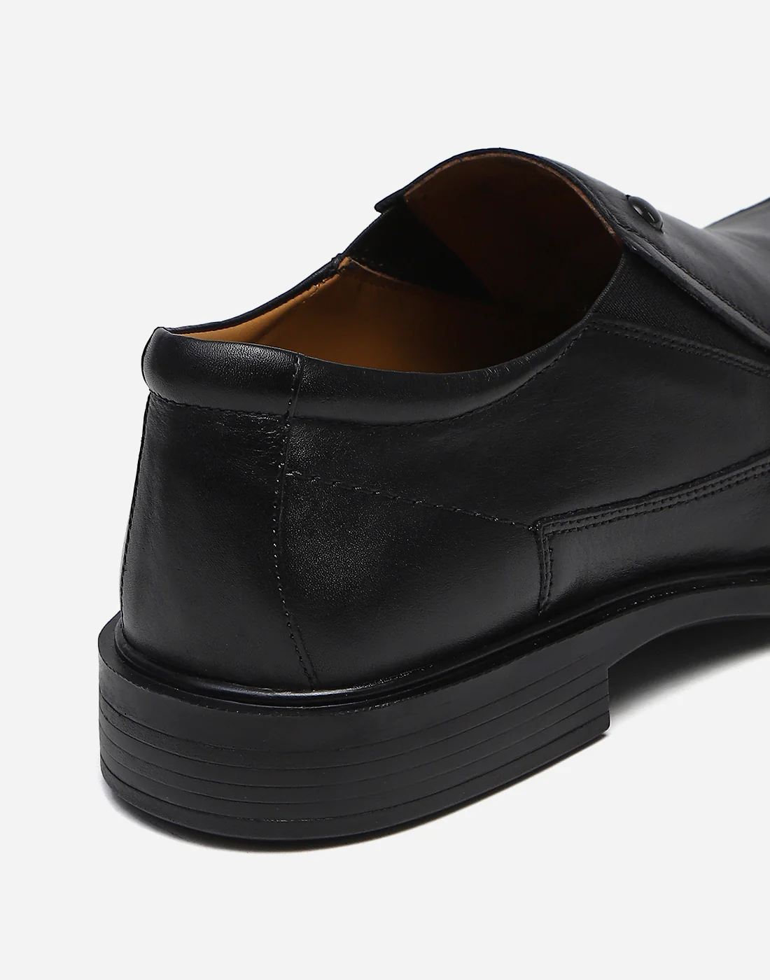 Men Black Slip on Genuine Leather Penny Loafers - Image 8