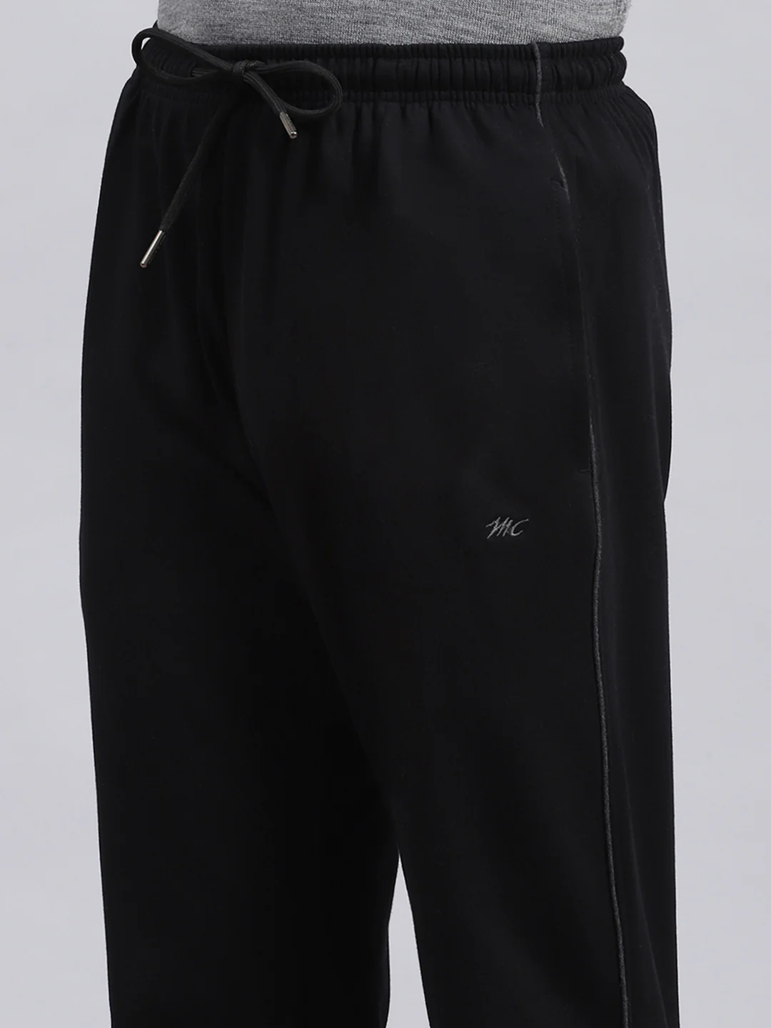 Men Black Plain Winter Lower - Image 6