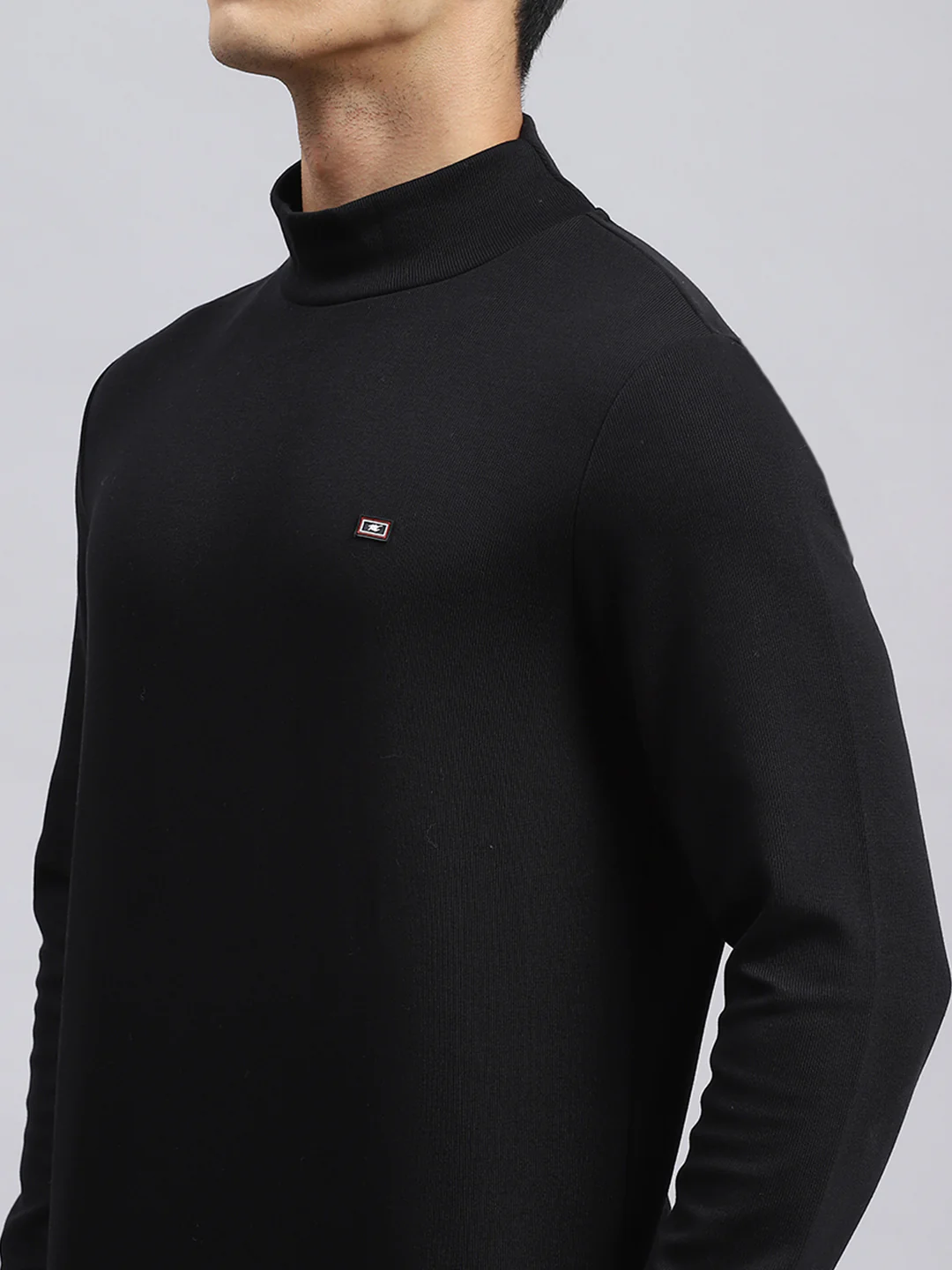 Men Black Plain T-Shirt - Image 6