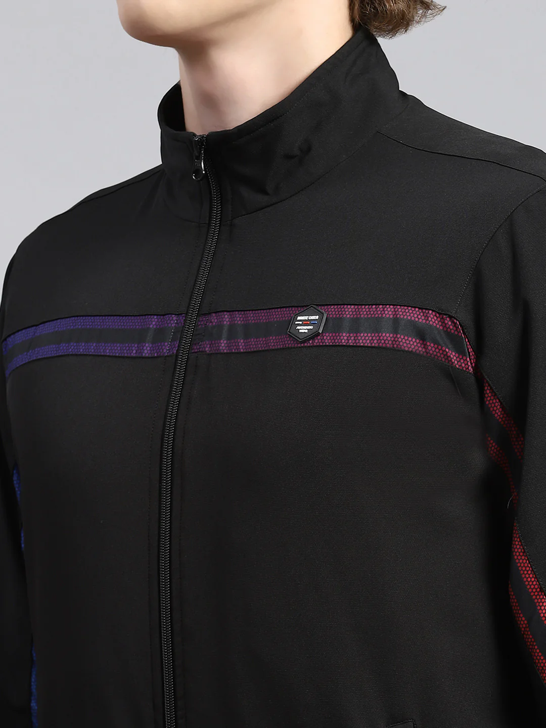 Men Black Plain Tracksuit - Image 6