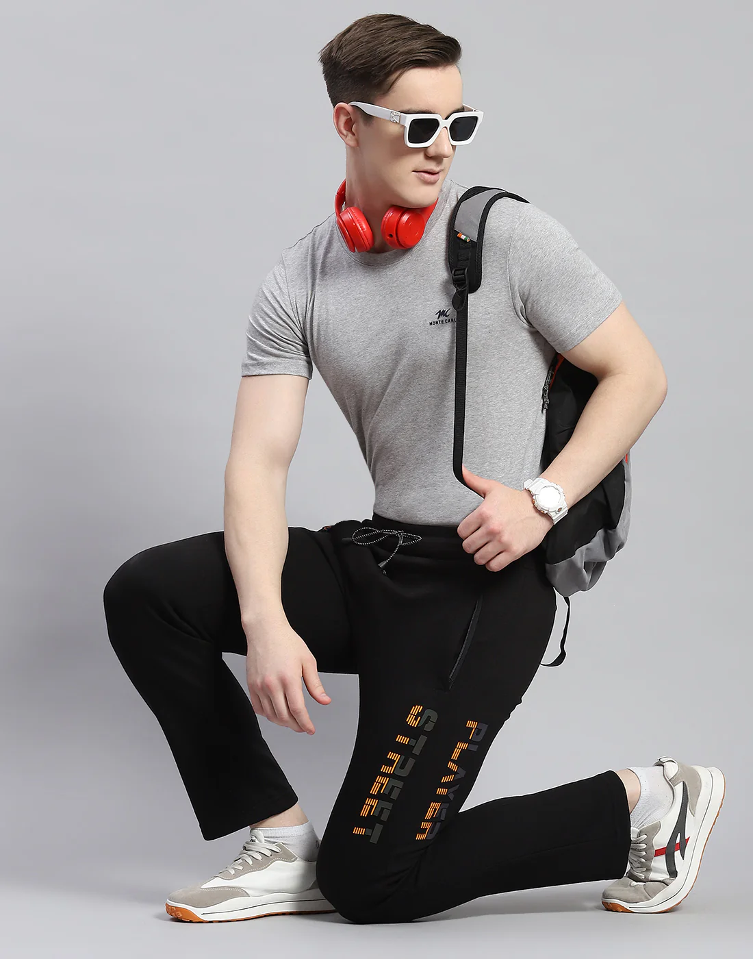 Men Black Printed Regular Fit Winter Lower - Image 2