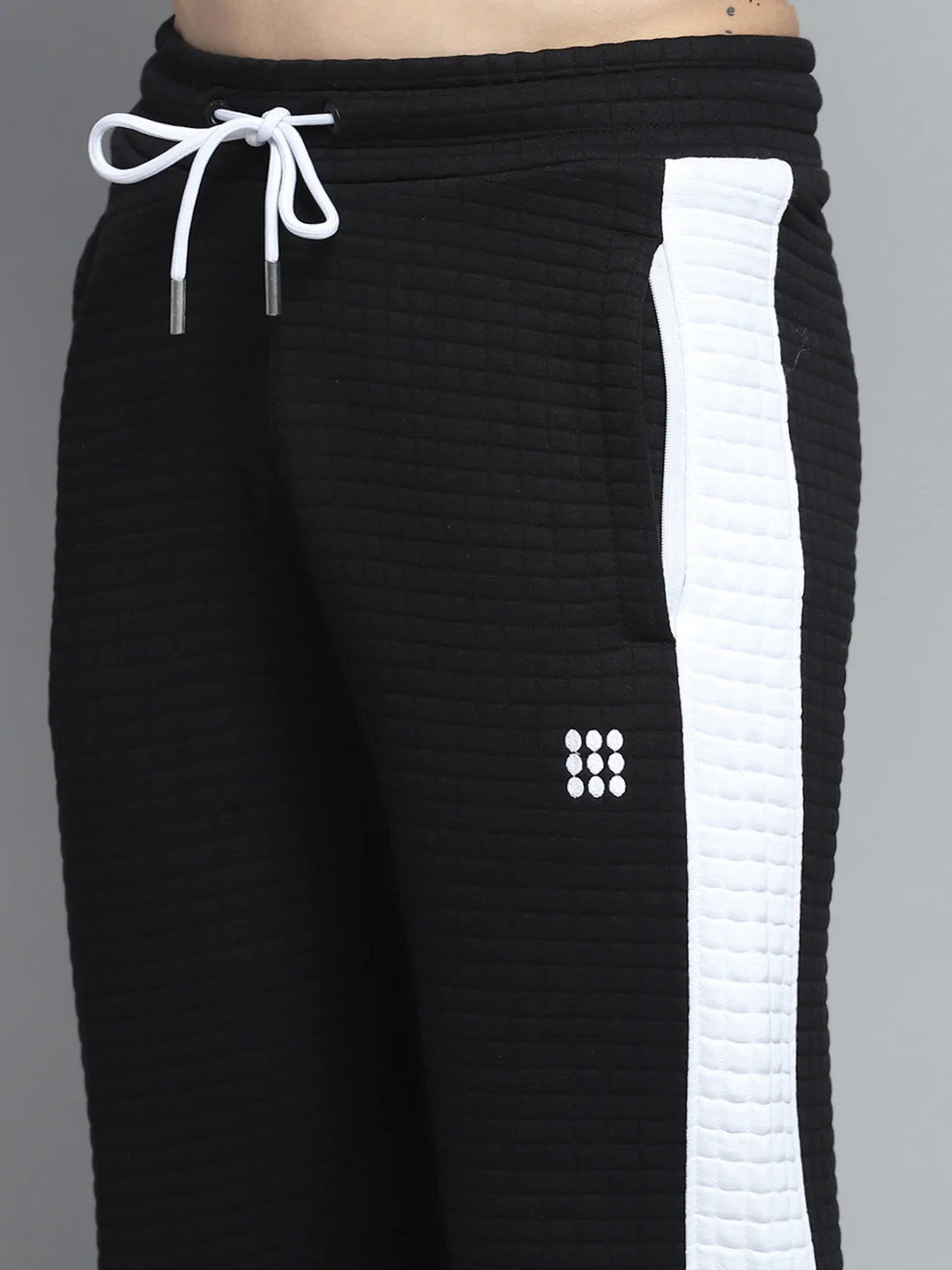 Rock.it Men Black Printed Round Neck Full Sleeve Winter Tracksuit - Image 9