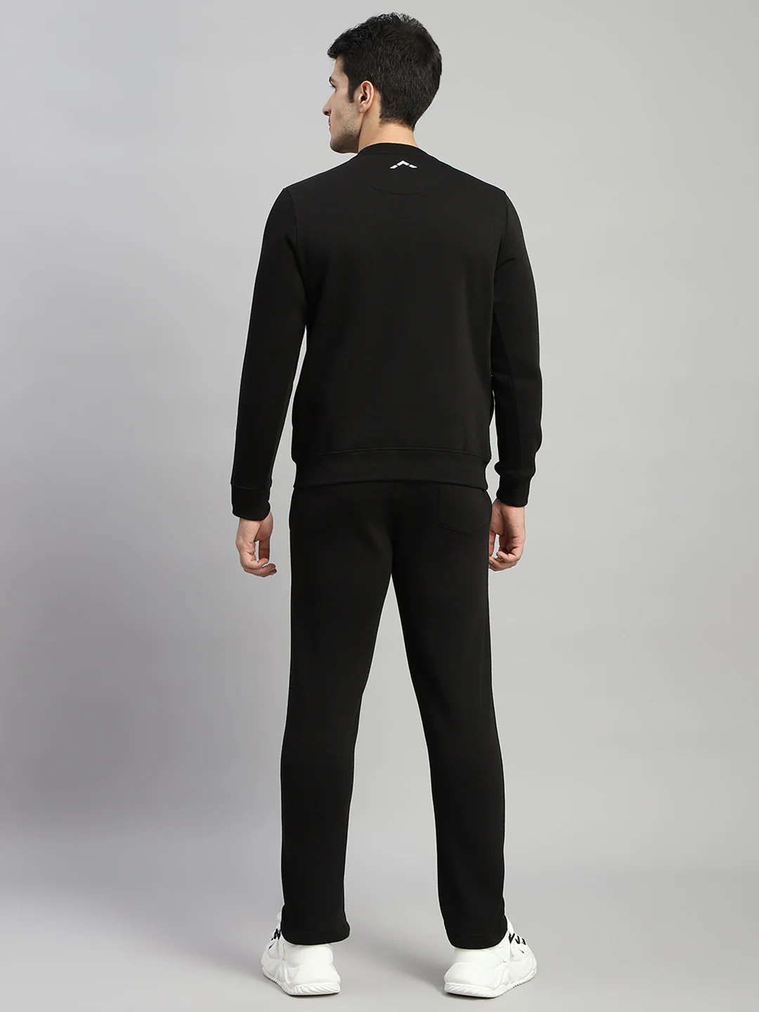 Rock.it Men Black Printed Round Neck Full Sleeve Winter Tracksuit - Image 5