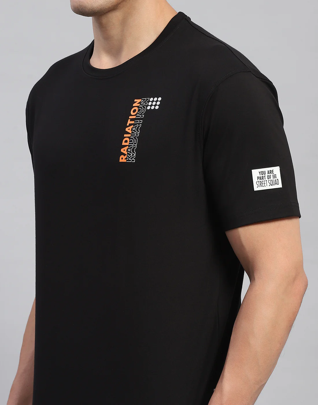 Rock.it Men Black Printed Round Neck Half Sleeve T-Shirt - Image 6