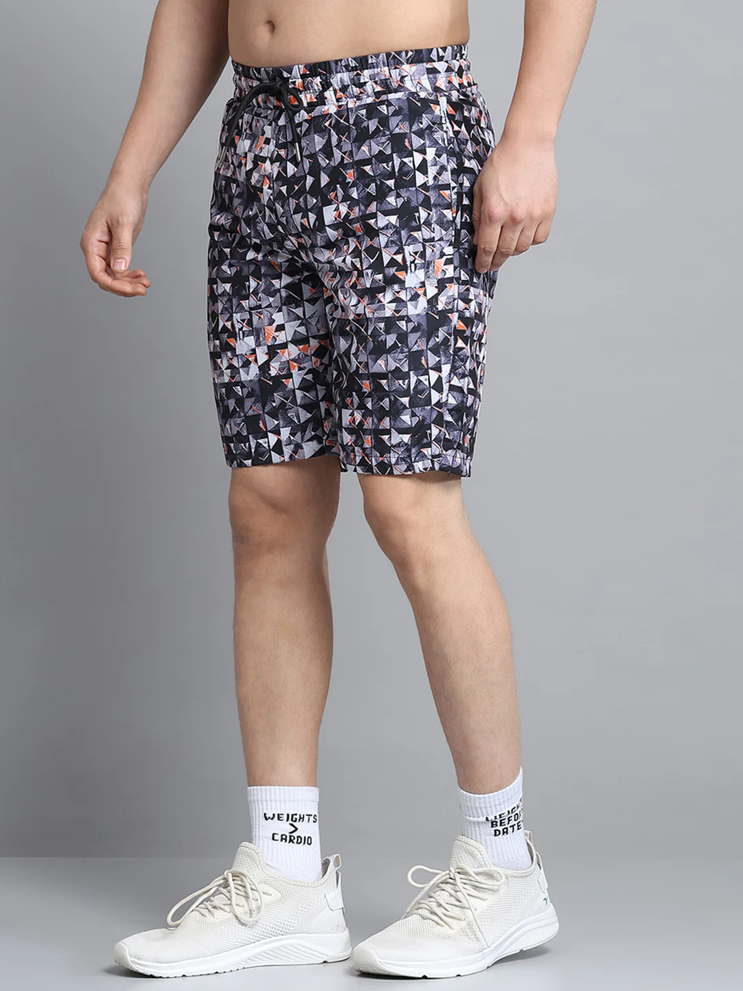 Men Black Printed Short - Image 3