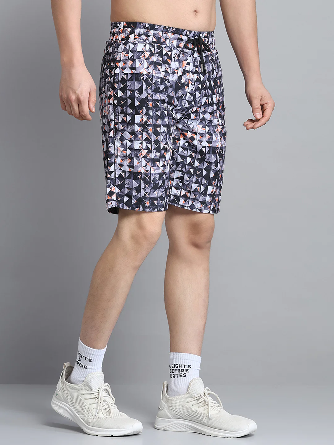 Men Black Printed Short - Image 4