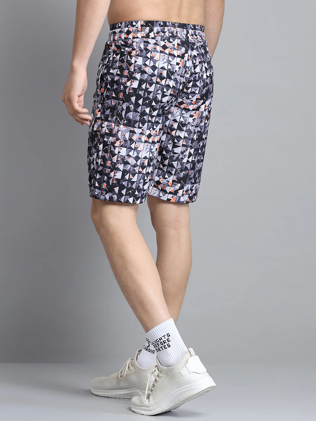 Men Black Printed Short - Image 5