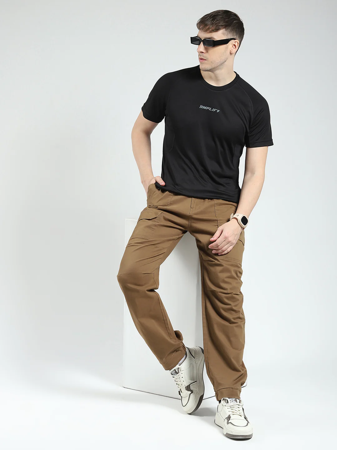 Rock.it Men Black Printed Round Neck Half Sleeve T-Shirt - Image 2